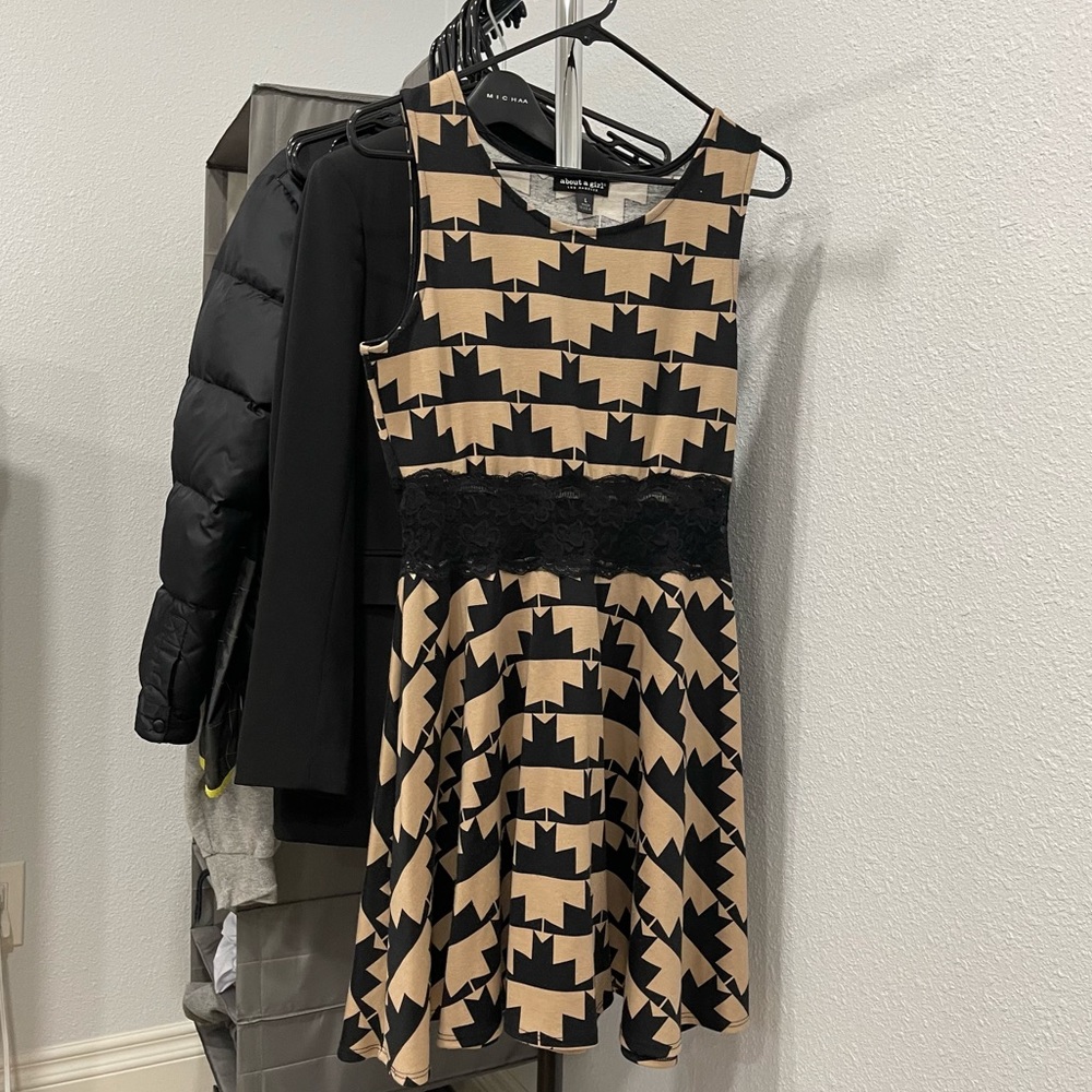 about a girl patterned dress
